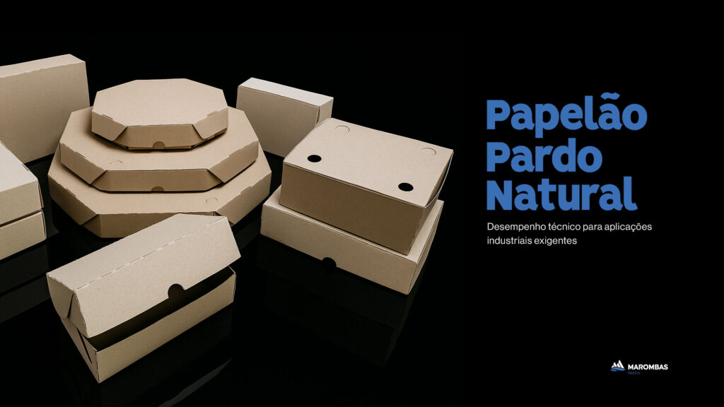 papelão pardo natural
